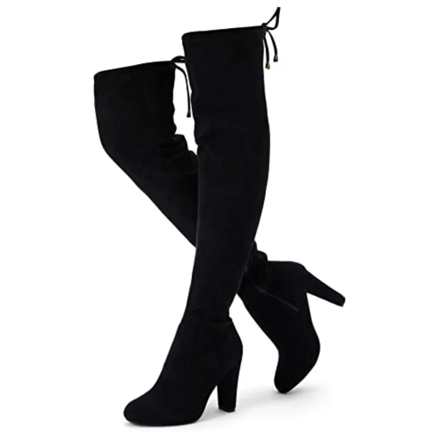 Women's Thigh High Over The Knee Boots Suede Fashion Long 3.5 Inch Heel Boots with Zipper
Women's Thigh High Over The Knee Boots Suede Fashion Long 3.5 Inch Heel Boots with Zipper