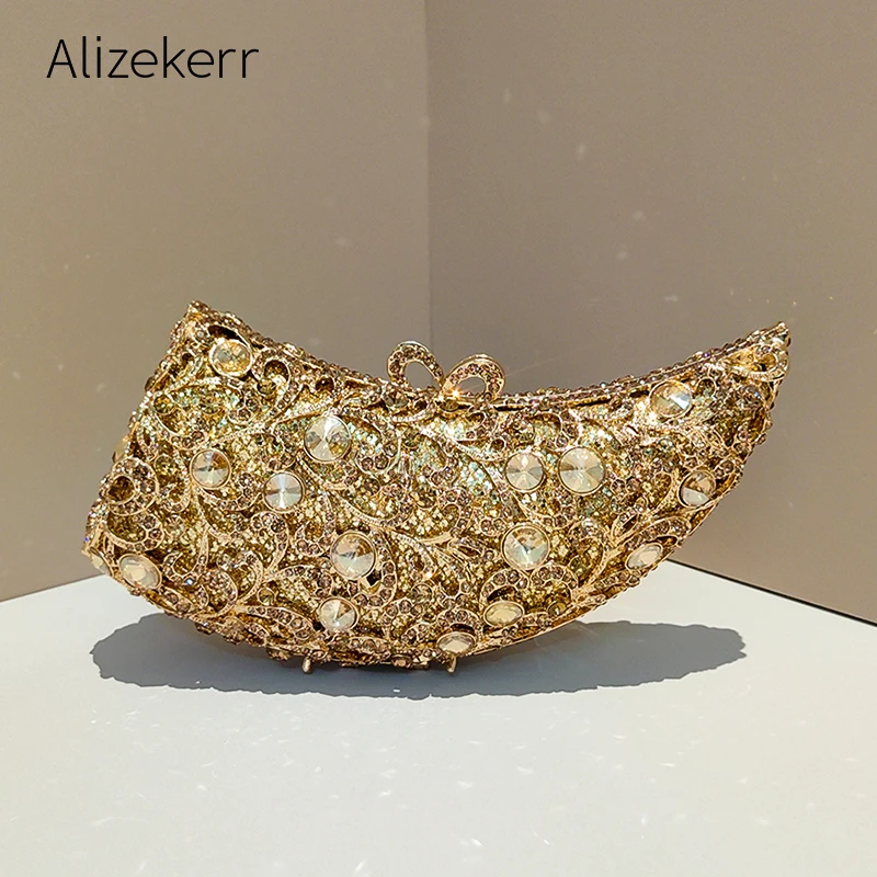 Alizekerr Ivory Rhinestone Evening Bags Women Gorgeous Hollow Out Metallic Gemstone Clutch Purses And Handbags Wedding Party
Alizekerr Ivory Rhinestone Evening Bags Women Gorgeous Hollow Out Metallic Gemstone Clutch Purses And Handbags Wedding Party