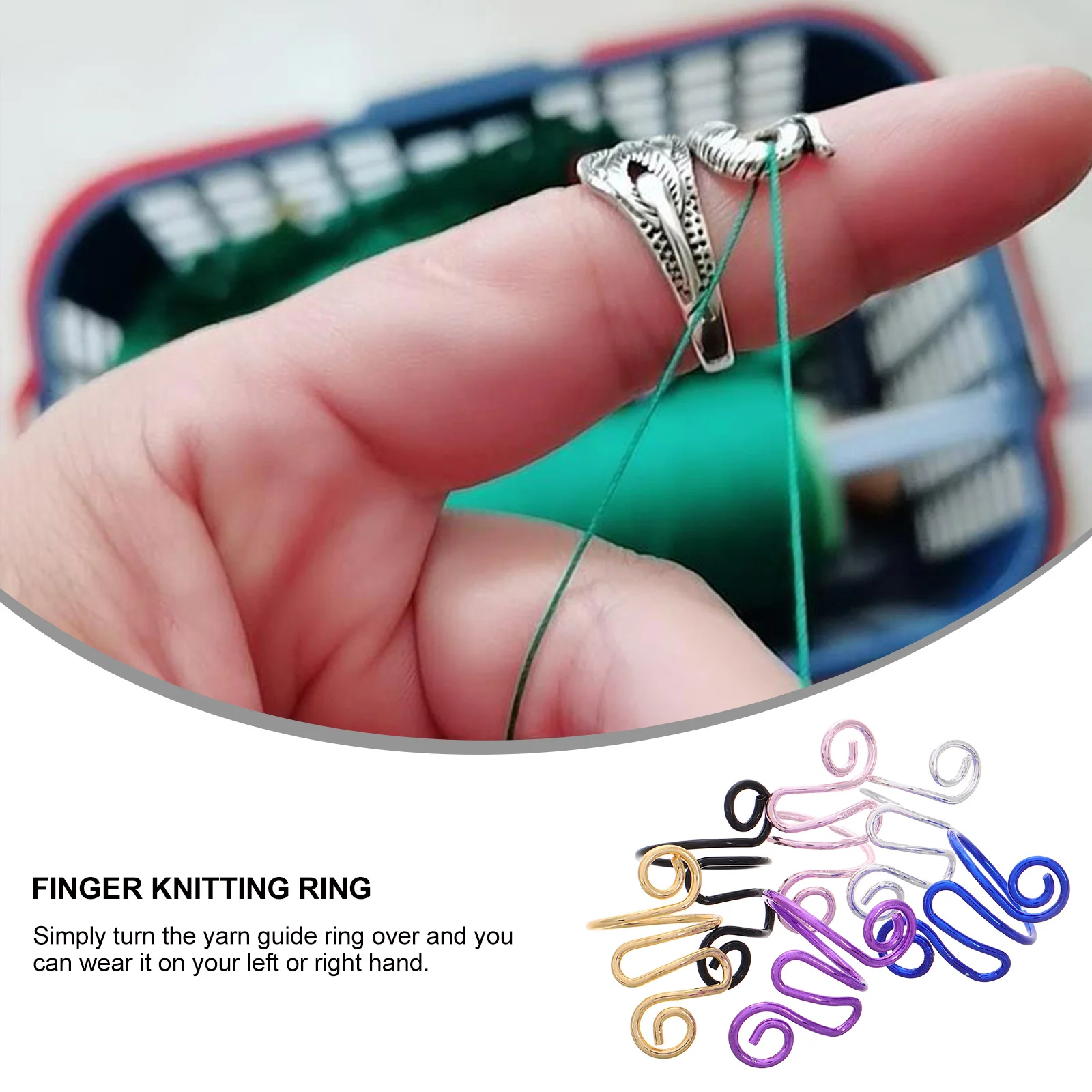 6 Pcs Crochet Tension Rings Finger Tools Snake Design Unisex Adjustable Yarn Loop Ring Hand Knitting Accessories Craft DIY 
6 Pcs Crochet Tension Rings Finger Tools Snake Design Unisex Adjustable Yarn Loop Ring Hand Knitting Accessories Craft DIY