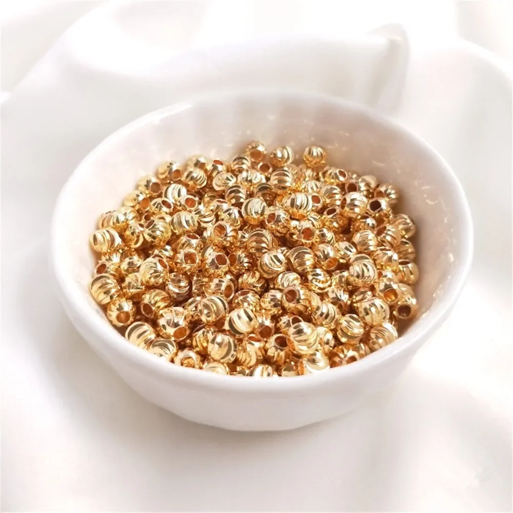 14K Gold Color Cut flower bead cut cutlass grain round bead DIY hand made string jewelry bracelet necklace accessories material
14K Gold Color Cut flower bead cut cutlass grain round bead DIY hand made string jewelry bracelet necklace accessories material
