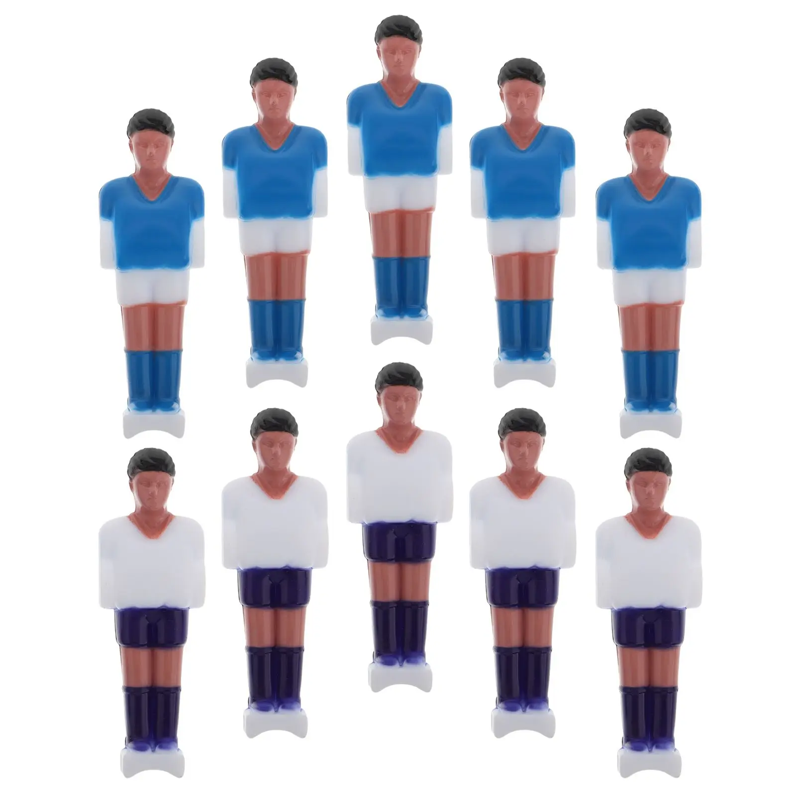10 Pcs Mini Soccer Player Figures Realistic Resin Table Portable Foosball Table Replacement Parts
10 Pcs Mini Soccer Player Figures Realistic Resin Table Portable Foosball Table Replacement Parts