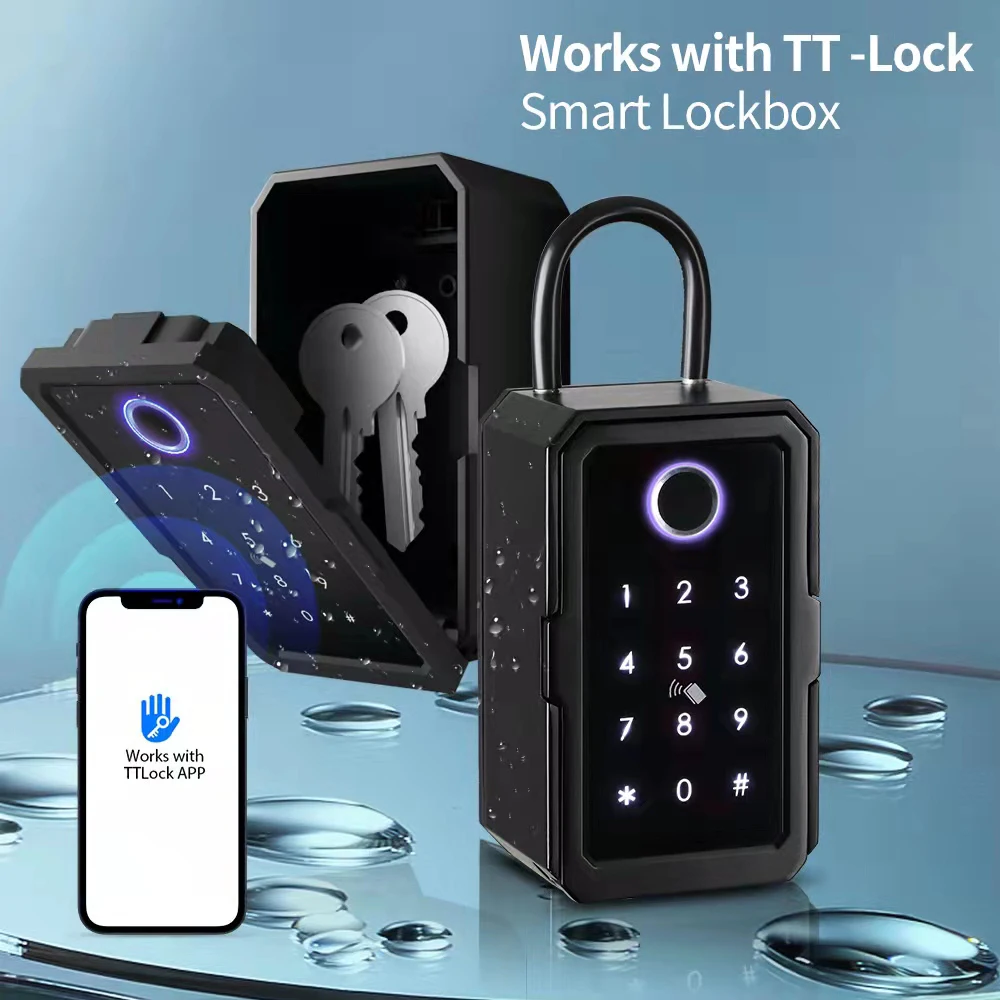 Exterior Waterproof Outdoor Smart Key Box Container home Security Fingerprint Password Card Storage Lock Tuya TTLock Anti-theft
Exterior Waterproof Outdoor Smart Key Box Container home Security Fingerprint Password Card Storage Lock Tuya TTLock Anti-theft