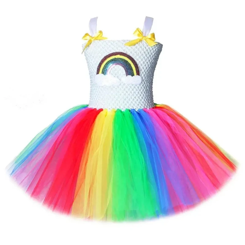 Rainbow Tutu Dress Princess Girl Kids Dresses Birthday Halloween Costumes for Little Girls Christmas Dress for 1-12 Years Old
Rainbow Tutu Dress Princess Girl Kids Dresses Birthday Halloween Costumes for Little Girls Christmas Dress for 1-12 Years Old