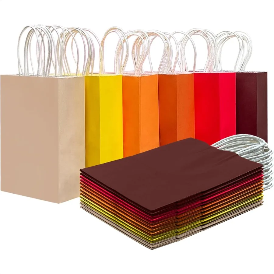 30PCS Medium Gift Bag with Handles Bulk 11"x5"x8" Gift Bags 6 Different Red & Yellow Color Bags Multiple Uses Medium Size
30PCS Medium Gift Bag with Handles Bulk 11"x5"x8" Gift Bags 6 Different Red & Yellow Color Bags Multiple Uses Medium Size