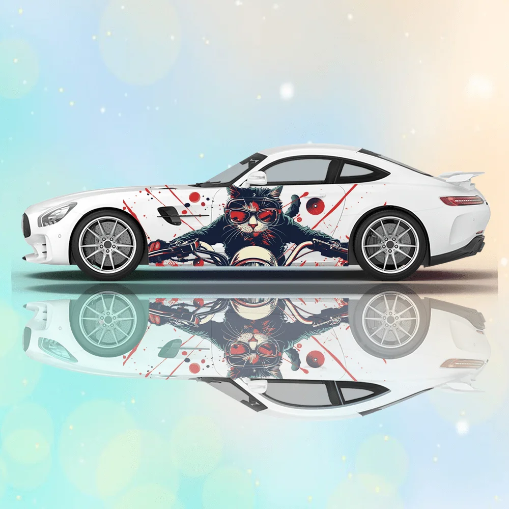 Cool Cat in A Motorcycle Car Sticker Full Body Decoration Covering Scratches Protect Auto Sticker Waterproof Car Vinyl Wraps
Cool Cat in A Motorcycle Car Sticker Full Body Decoration Covering Scratches Protect Auto Sticker Waterproof Car Vinyl Wraps
