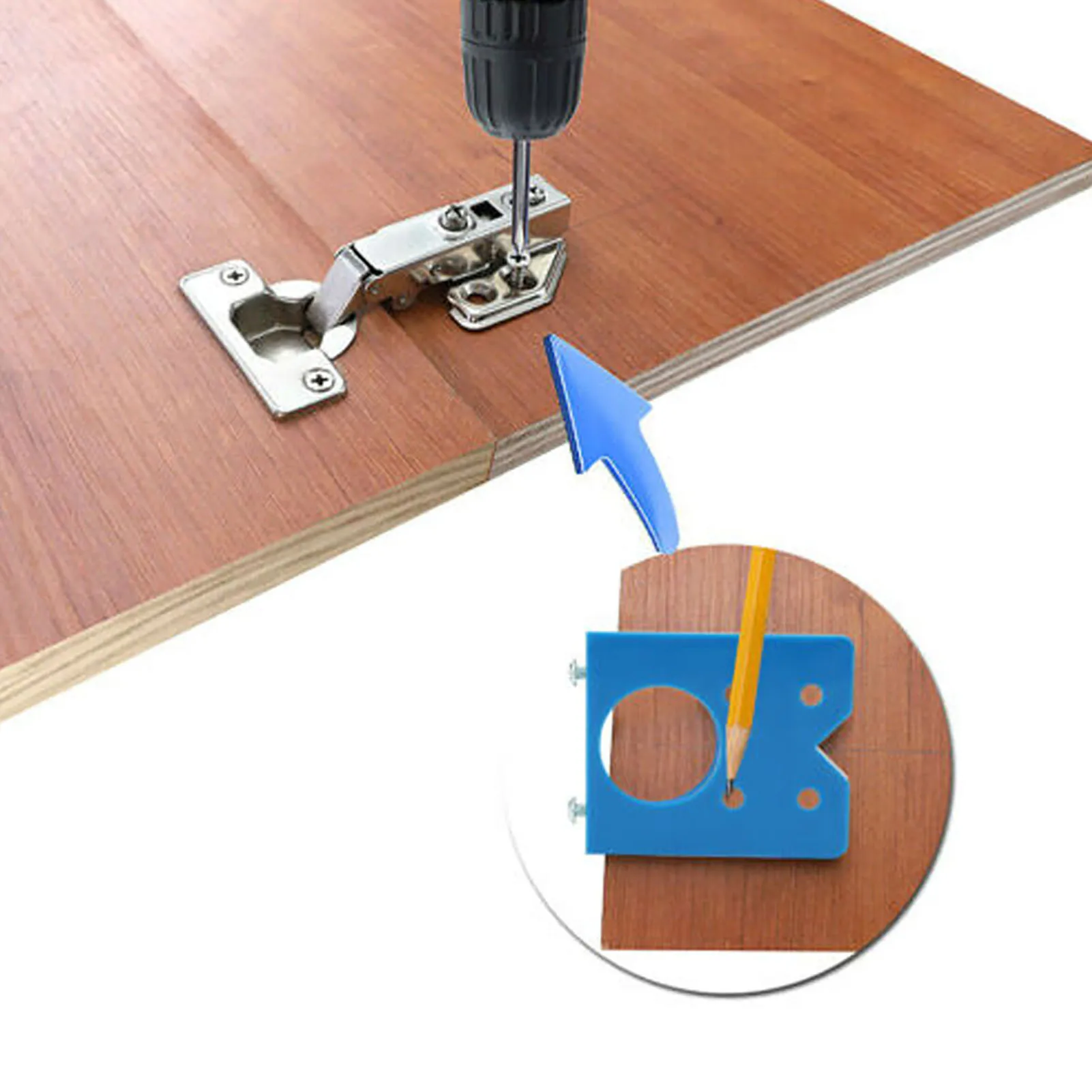Woodworking 35mm Hinge Boring Locator Cabinet Door Hinge Drilling Jig Accurate Hole Opening Furniture Assembly Working Supplies
Woodworking 35mm Hinge Boring Locator Cabinet Door Hinge Drilling Jig Accurate Hole Opening Furniture Assembly Working Supplies