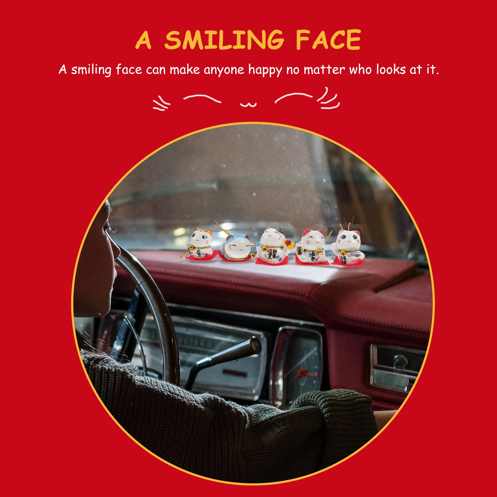 1Pcs Waving Arm Cat Statue Lucky Maneki Neko Ornament for Car Desk Decor Wealth Figurines Luck
1Pcs Waving Arm Cat Statue Lucky Maneki Neko Ornament for Car Desk Decor Wealth Figurines Luck