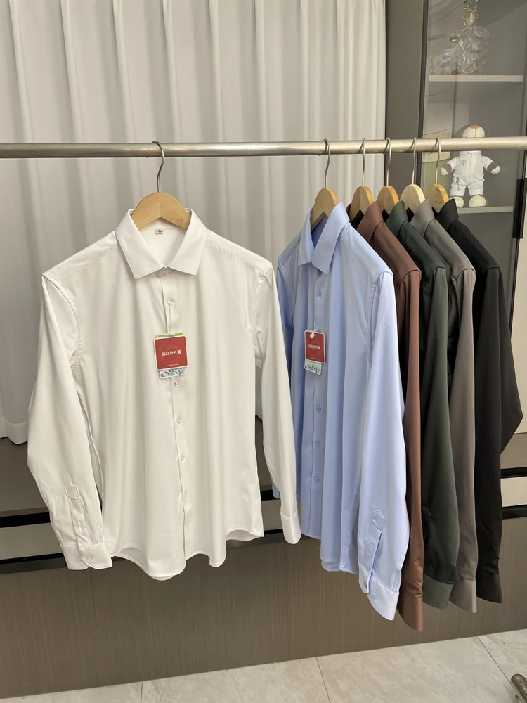 Business Series Smooth And Soft Long Sleeve Casual Shirt Pure Color Versatile Autumn Winter Men's Clothing Comfortable Breath...
Business Series Smooth And Soft Long Sleeve Casual Shirt Pure Color Versatile Autumn Winter Men's Clothing Comfortable Breath...