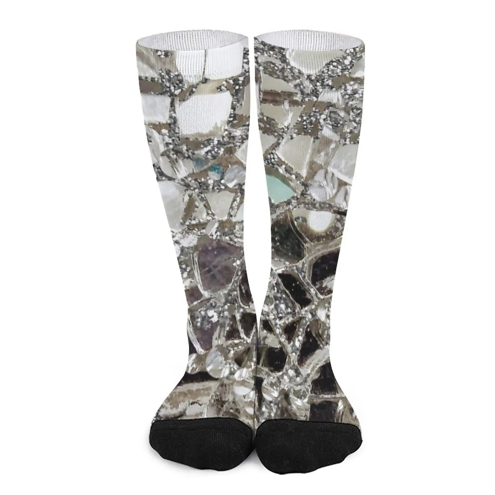 An Image of An Explosion of Sparkly Silver Glitter, Glass and Mirror Socks Cartoon characters socks basketball
An Image of An Explosion of Sparkly Silver Glitter, Glass and Mirror Socks Cartoon characters socks basketball