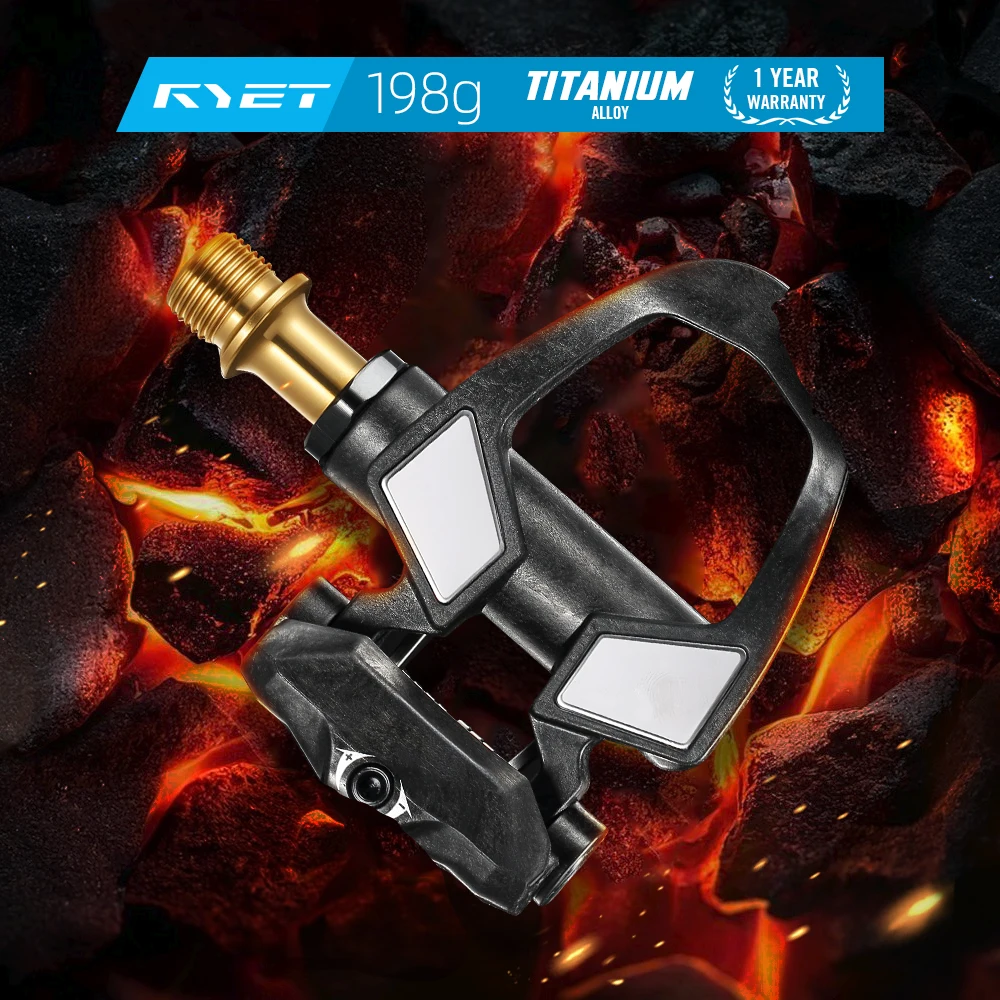 2026 RYET 198g Ultralight Durable Carbon Road Bike Pedals CNC Titanium Spindle DU+3 Sealed Bearings 6° Float Pedal Bicycle Parts
2026 RYET 198g Ultralight Durable Carbon Road Bike Pedals CNC Titanium Spindle DU+3 Sealed Bearings 6° Float Pedal Bicycle Parts