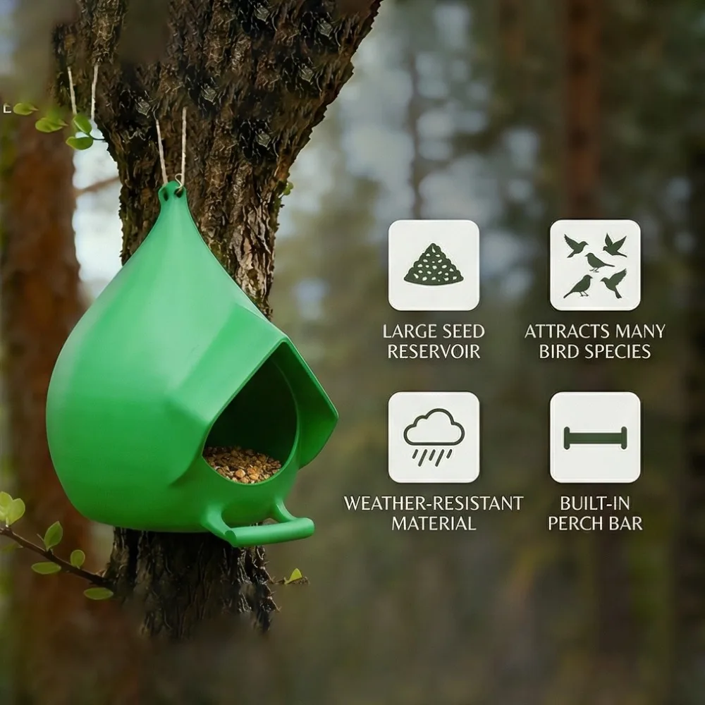 3D Print Minimalist Bird Feeder Sleek Hanging Outdoor Bird House Unique Garden Ornament Art Sturdy Weather-Resistant Bird Feeder
3D Print Minimalist Bird Feeder Sleek Hanging Outdoor Bird House Unique Garden Ornament Art Sturdy Weather-Resistant Bird Feeder
