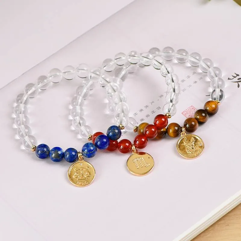 12 Zodiac Celestial Stone Bracelet – Natural Clear Quartz, Citrine & Red Agate Unisex Crystal Jewelry
12 Zodiac Celestial Stone Bracelet – Natural Clear Quartz, Citrine & Red Agate Unisex Crystal Jewelry