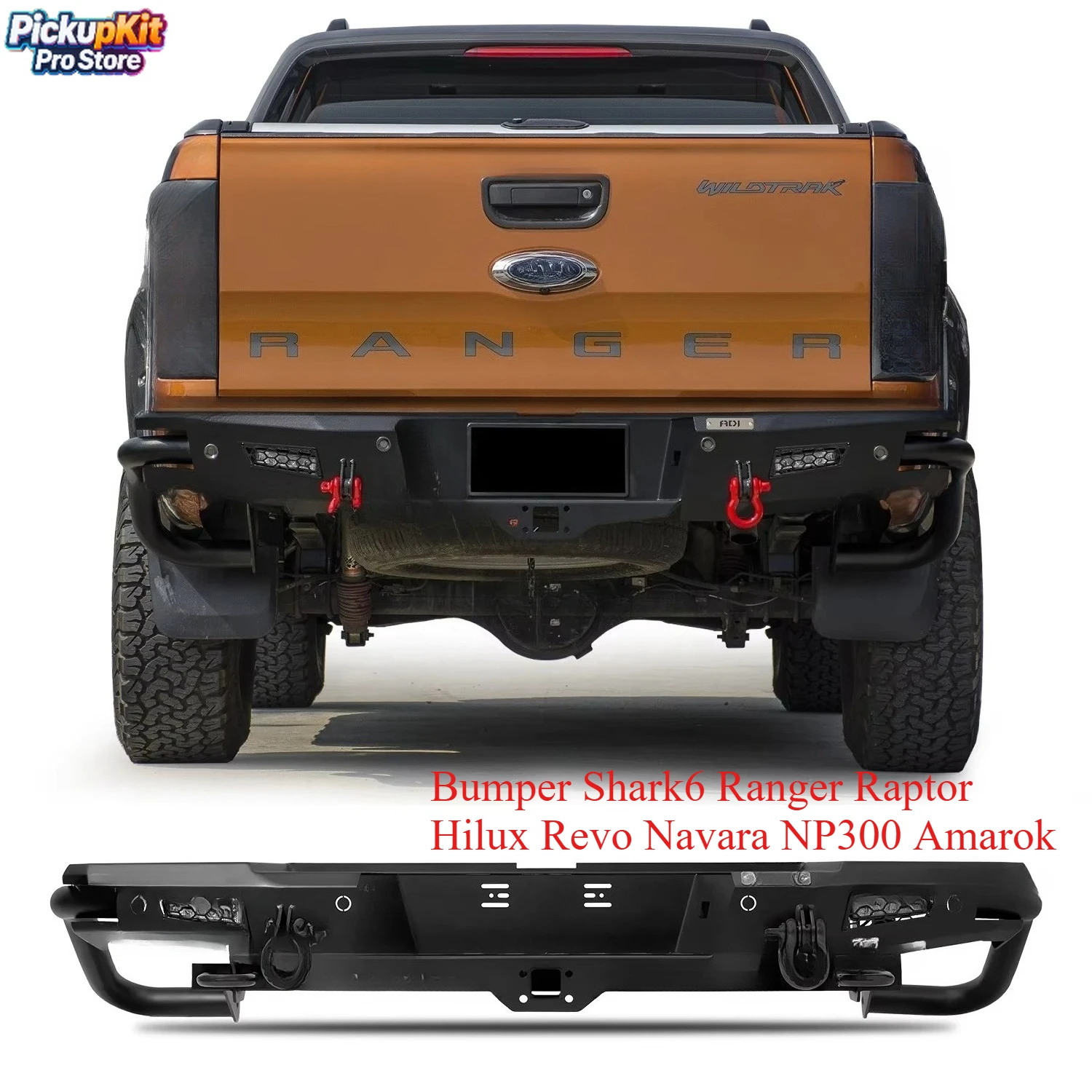 Factory Price 4x4 Bumper Shark6 Ranger Raptor Hilux Revo Navara NP300 Amarok Steel Bull Bar
Factory Price 4x4 Bumper Shark6 Ranger Raptor Hilux Revo Navara NP300 Amarok Steel Bull Bar