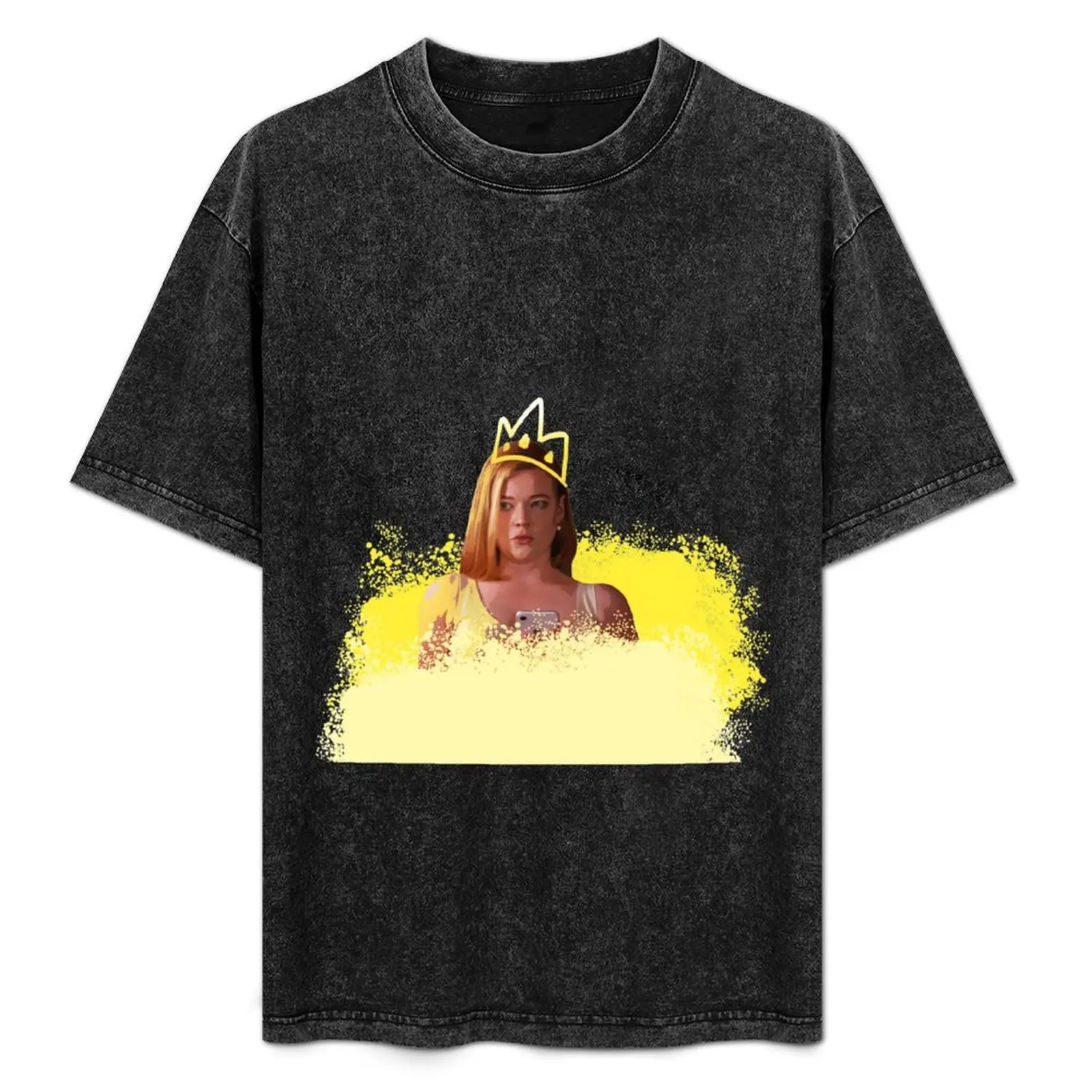 Yellow Spray Painted Shiv From Succession With A Crown T-Shirt graphic shirts quick-drying plain white t shirts men
Yellow Spray Painted Shiv From Succession With A Crown T-Shirt graphic shirts quick-drying plain white t shirts men