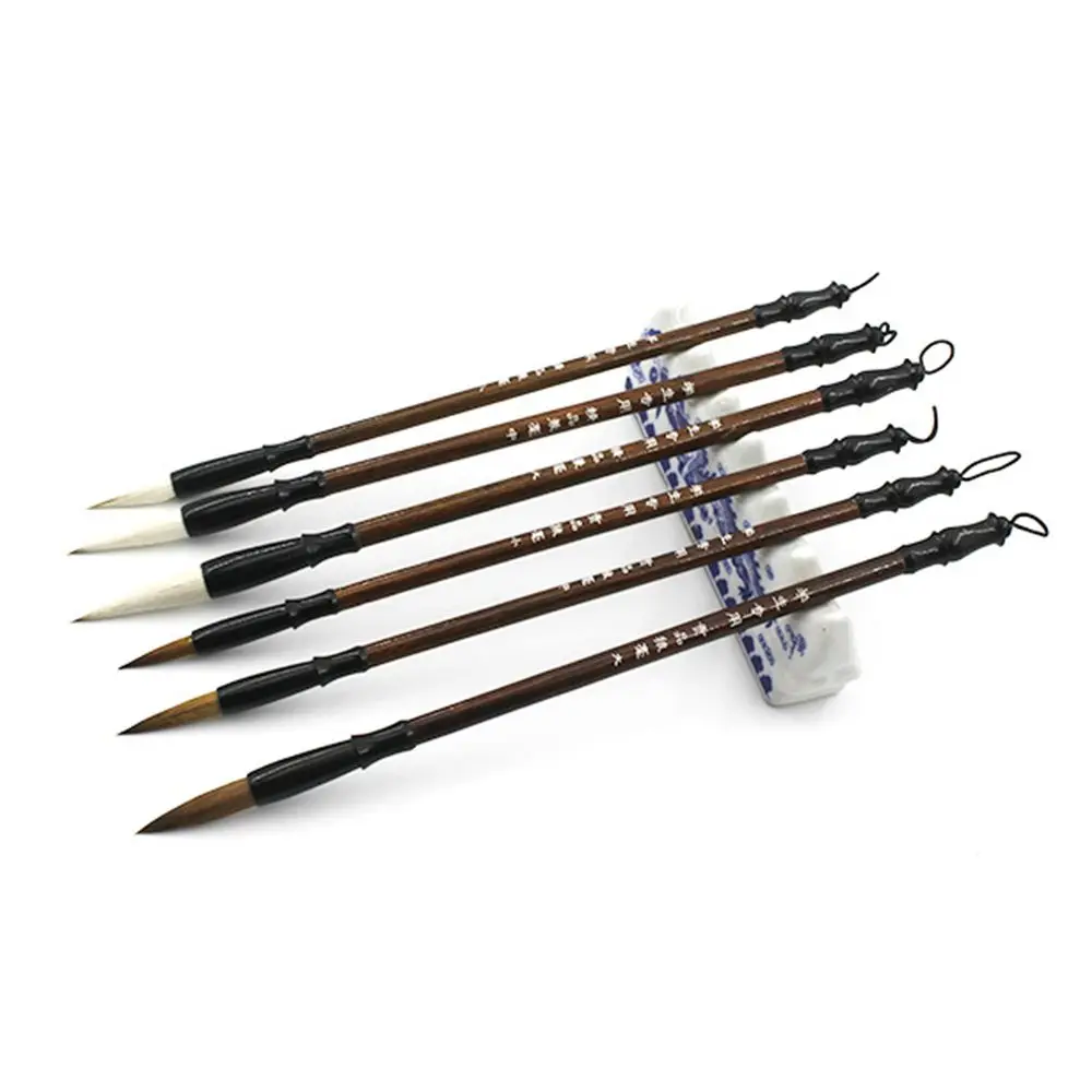 School Stationery White Woolen Brown Weasel Hair Writing Brush Chinese Calligraphy Brush Pen
School Stationery White Woolen Brown Weasel Hair Writing Brush Chinese Calligraphy Brush Pen