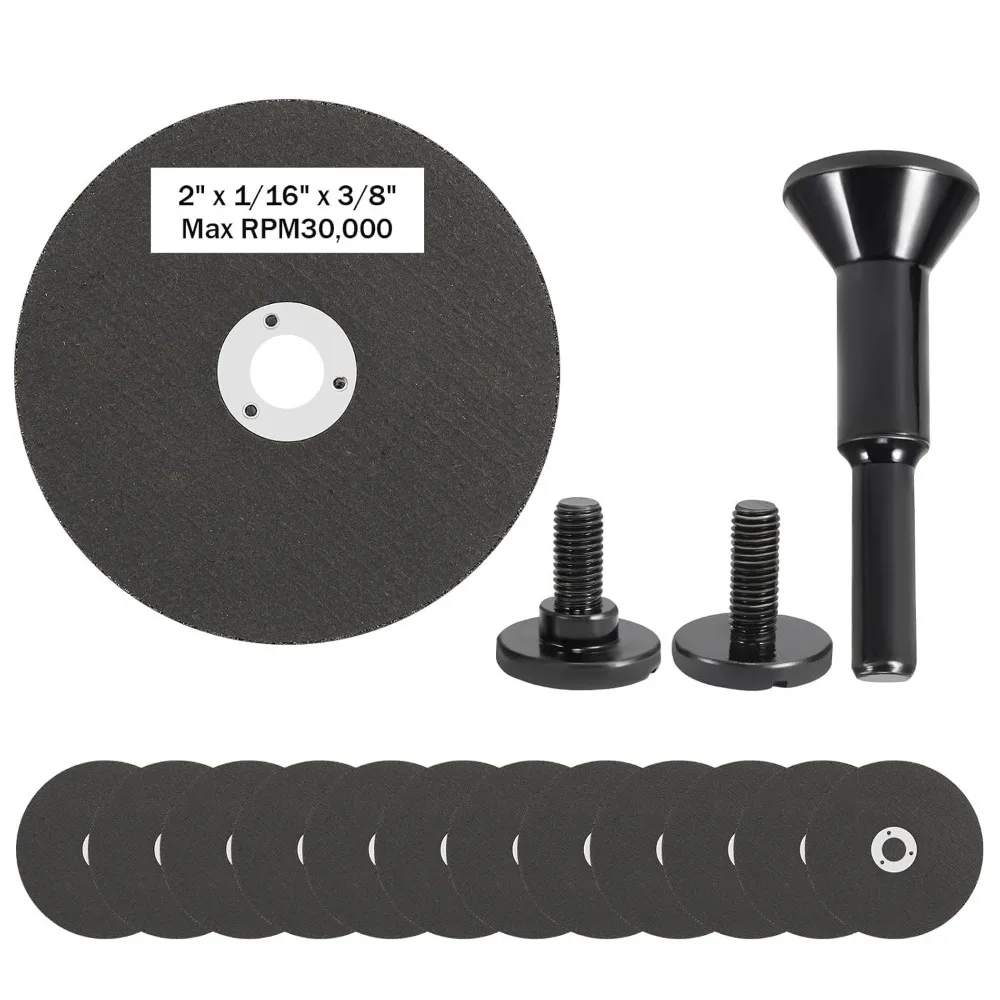 2 Inch Diameter Die Grinder Cut Off Wheel 3/8in Arbor Hole High Speed Drill Metal Cutter Attachment Reinforced
2 Inch Diameter Die Grinder Cut Off Wheel 3/8in Arbor Hole High Speed Drill Metal Cutter Attachment Reinforced