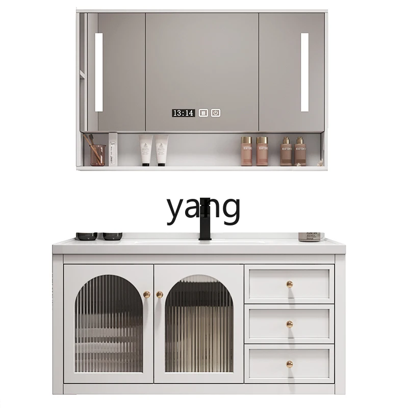 Lmm intelligent light luxury bathroom cabinet combination bathroom washbasin washstand
Lmm intelligent light luxury bathroom cabinet combination bathroom washbasin washstand
