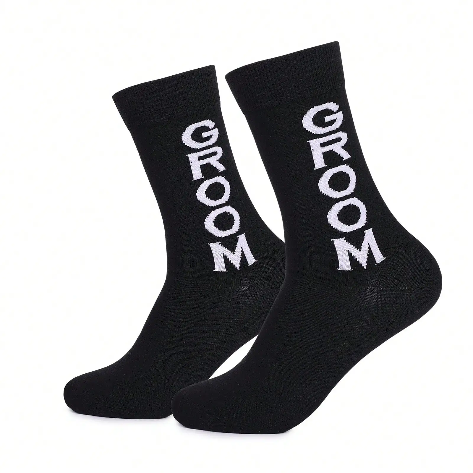 Men's Cotton Mid-Calf Socks With Letter Print - Groom, Best Man & Groomsman Styles
Men's Cotton Mid-Calf Socks With Letter Print - Groom, Best Man & Groomsman Styles
