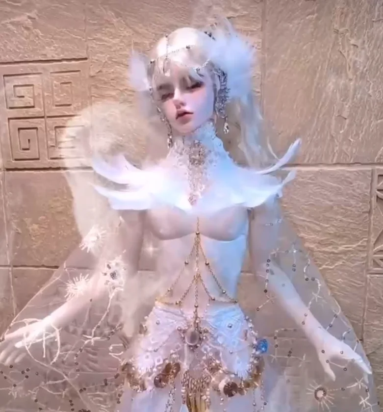 1/3 BJD Doll Accessories, Tiara, Earring, Faux Collar, Necklace, Body Chain, Gilt Shawl, Chest Decoration,Gilt Feather Trailing
1/3 BJD Doll Accessories, Tiara, Earring, Faux Collar, Necklace, Body Chain, Gilt Shawl, Chest Decoration,Gilt Feather Trailing