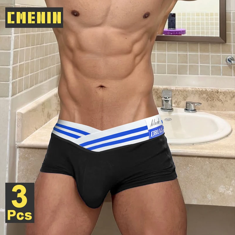 CMENIN 3Pcs Modal Men Underwear Soft Breathable Men's Panties Low Waist Mens Underpants Boxershorts Sexy Gays Men Boxers Briefs
CMENIN 3Pcs Modal Men Underwear Soft Breathable Men's Panties Low Waist Mens Underpants Boxershorts Sexy Gays Men Boxers Briefs