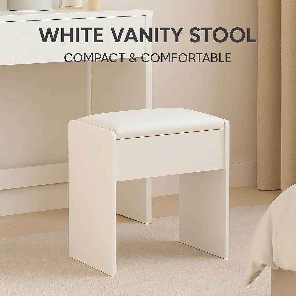 Vanity Stool • Compact Makeup Bench For Bedroom & Dorm
Vanity Stool • Compact Makeup Bench For Bedroom & Dorm