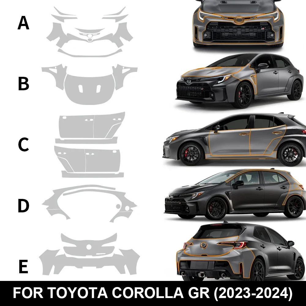 Pre Cut For Toyota Corolla GR 2023 2024 PPF Clear Paint Protection Film Body Wrap Kit Anti Scratch
Pre Cut For Toyota Corolla GR 2023 2024 PPF Clear Paint Protection Film Body Wrap Kit Anti Scratch