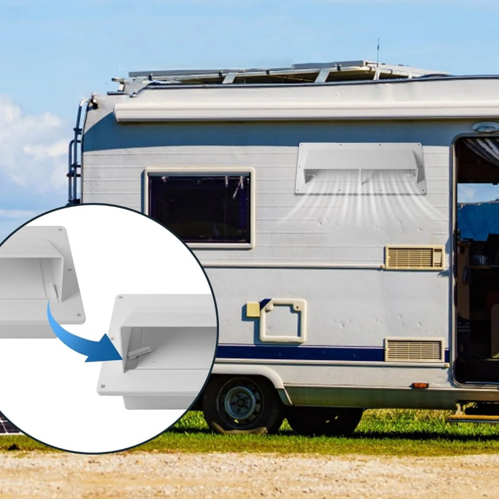 1PCS RV Exterior Sidewall Range Hood Vent Cover Replacement with 10 Screws For Mobile Home Motorhome ABS UV Protection
1PCS RV Exterior Sidewall Range Hood Vent Cover Replacement with 10 Screws For Mobile Home Motorhome ABS UV Protection