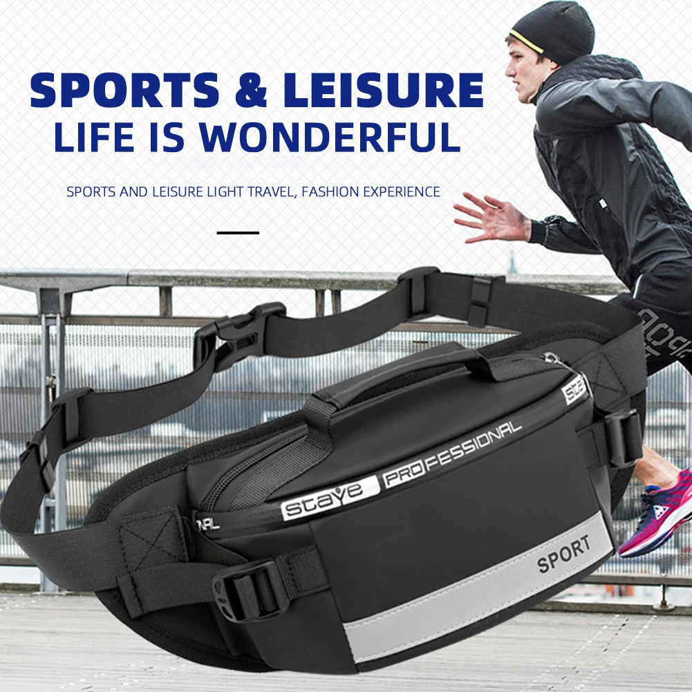 Мужская поясная сумка большой емкости, светоотражающая модная мужская нагрудная сумка для поездок на велосипеде и пеших прогулок
Мужская поясная сумка большой емкости, светоотражающая модная мужская нагрудная сумка для поездок на велосипеде и пеших прогулок