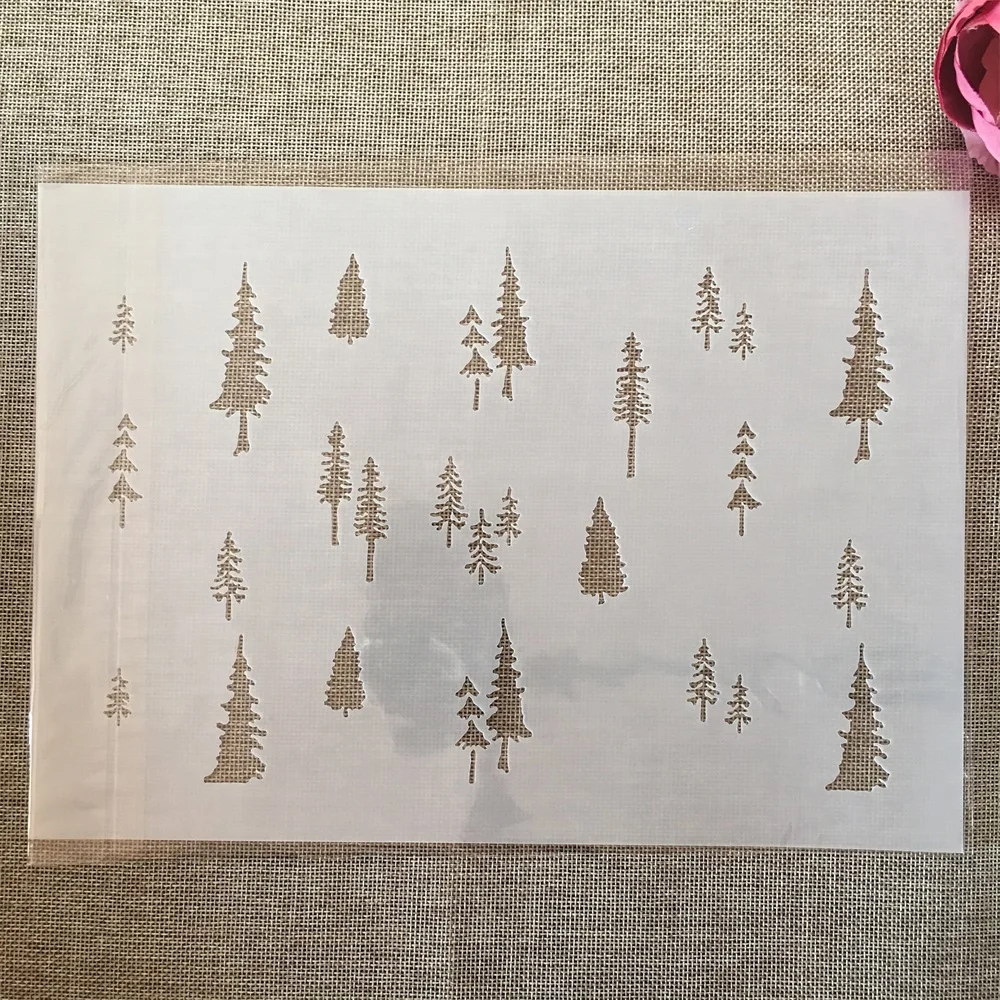 A4 29cm Pine Tree DIY Layering Stencils Wall Painting Scrapbook Coloring Embossing Album Decorative Template
A4 29cm Pine Tree DIY Layering Stencils Wall Painting Scrapbook Coloring Embossing Album Decorative Template