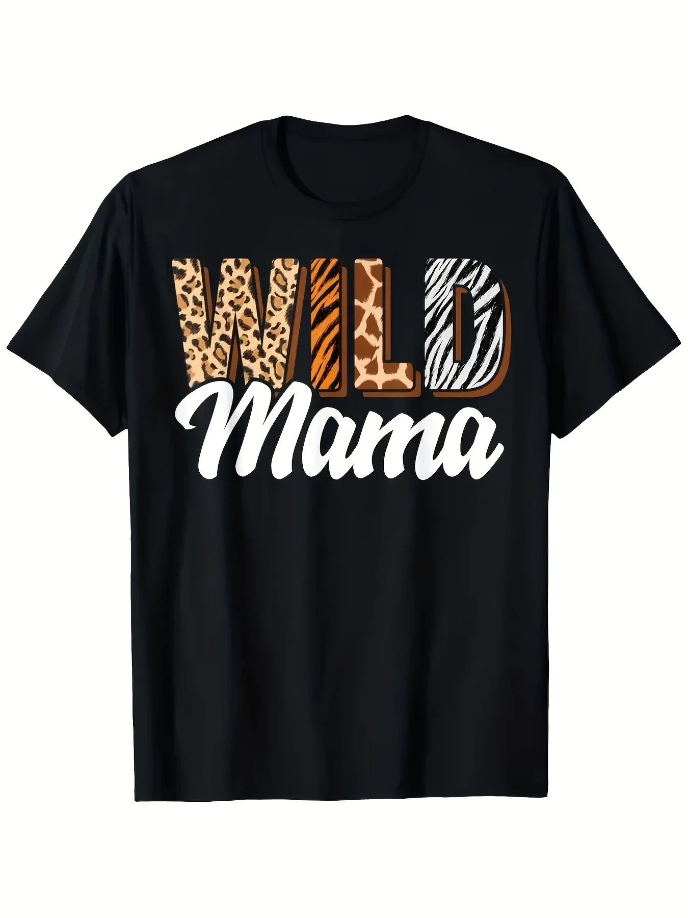 Men's and Women's Wild Mom Jungle Animal Print T-Shirt - S-Xxl Black, Featuring Cheetah and Giraffe Patterns - Casual Safari Birthday Outfit~Zoo~Machine Washable Crew Neck T-Shirt
Men's and Women's Wild Mom Jungle Animal Print T-Shirt - S-Xxl Black, Featuring Cheetah and Giraffe Patterns - Casual Safari Birthday Outfit~Zoo~Machine Washable Crew Neck T-Shirt