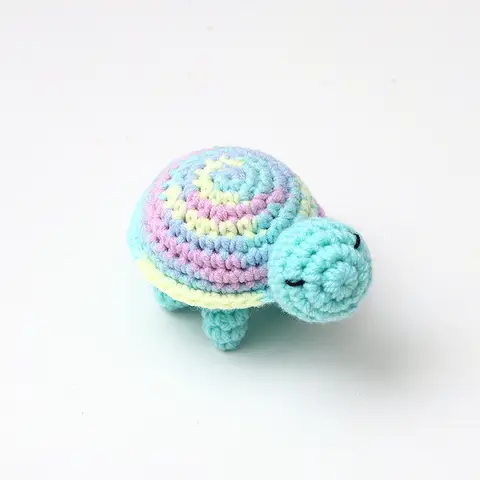 Handmade Crocheted Turtle Doll Home Room Decoration Funny Emotional Support Knitted Sea Turtle Plush Ornament Christmas Gifts