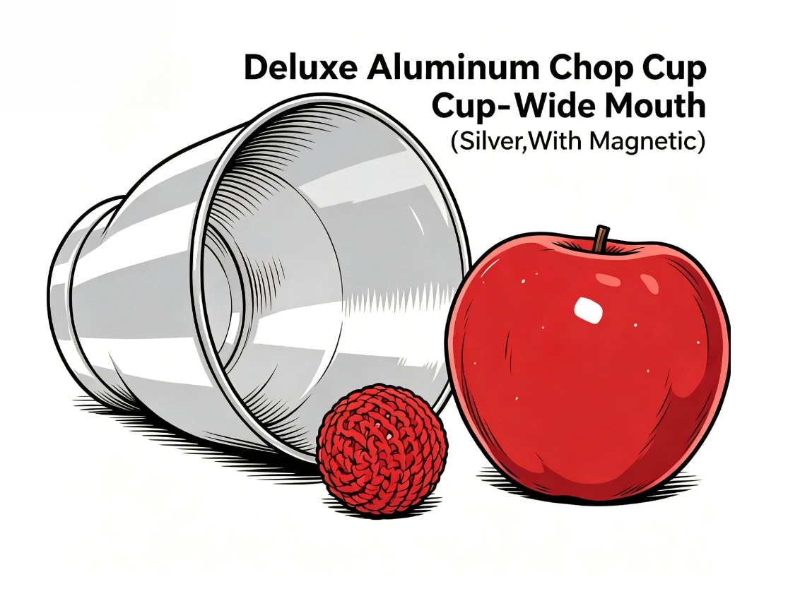 Deluxe Aluminum Chop Cup - Wide Mouth (Silver,With Magnetic) Magic Tricks Props Close Up Appearing Cup and Ball Magia Gimmick
Deluxe Aluminum Chop Cup - Wide Mouth (Silver,With Magnetic) Magic Tricks Props Close Up Appearing Cup and Ball Magia Gimmick