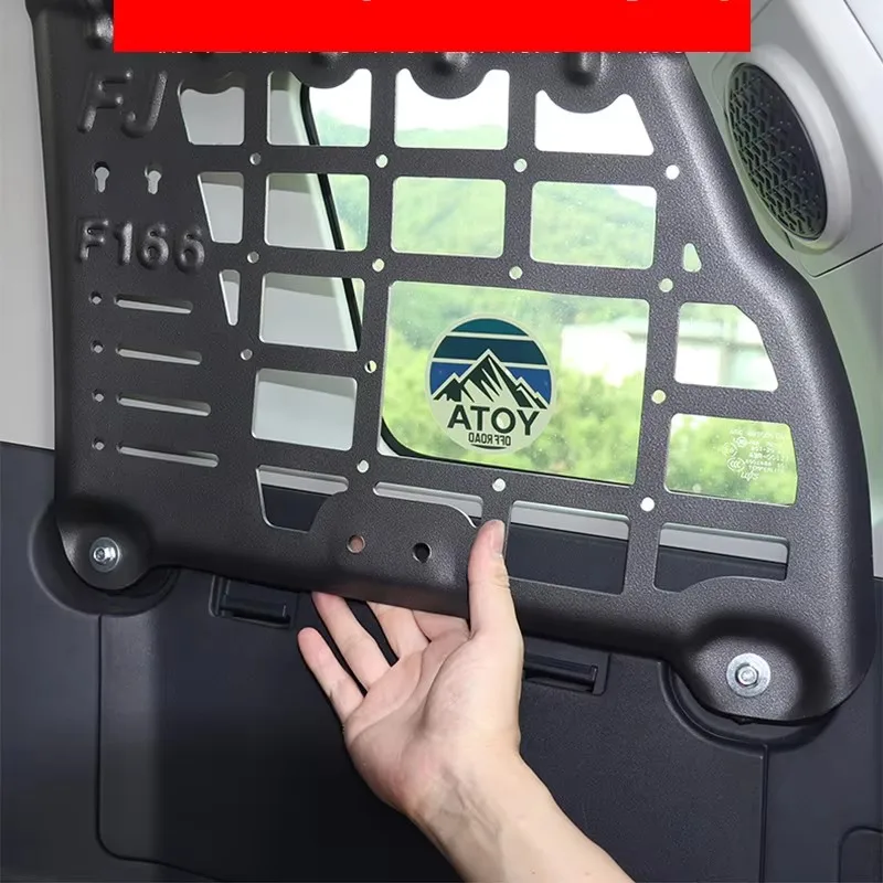 Полка для хранения для Toyota FJ Cruiser, полка для бокового окна, модификация, панель для хранения, задний багажник автомобиля, стеллаж для мусора, аксессуары для хранения
Полка для хранения для Toyota FJ Cruiser, полка для бокового окна, модификация, панель для хранения, задний багажник автомобиля, стеллаж для мусора, аксессуары для хранения