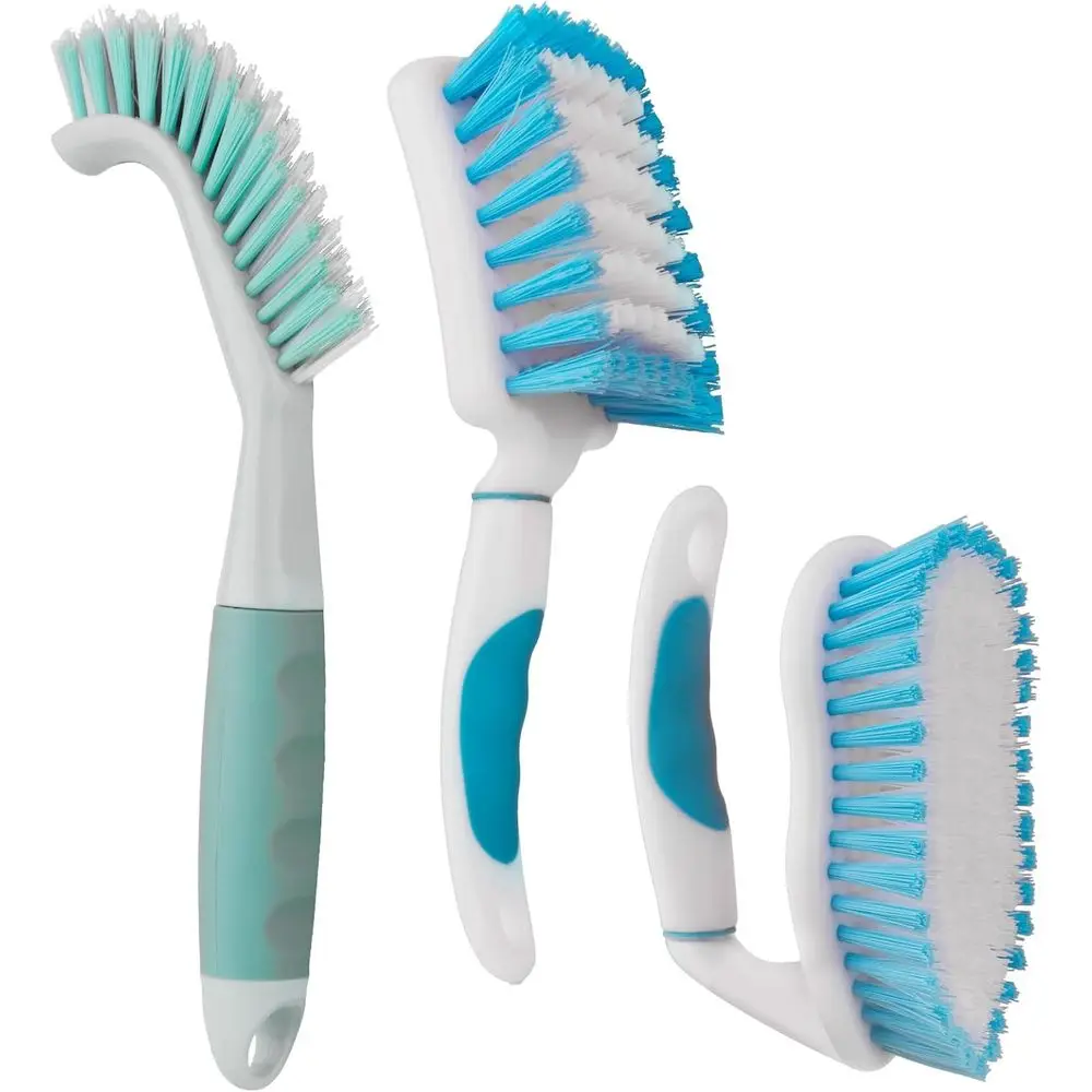 Tri-Set Heavy-Duty Scrub Brushes for Deep Cleaning: Ideal for Grout, Bathroom, Kitchen, Floors, Tubs, Tiles, and Sinks.
Tri-Set Heavy-Duty Scrub Brushes for Deep Cleaning: Ideal for Grout, Bathroom, Kitchen, Floors, Tubs, Tiles, and Sinks.