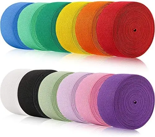 12 Rolls 1 Inch x 2.2 Yard Elastic Cord, Heavy Duty Stretch Band for Sewing Crafts DIY Comforter Cuffs
12 Rolls 1 Inch x 2.2 Yard Elastic Cord, Heavy Duty Stretch Band for Sewing Crafts DIY Comforter Cuffs