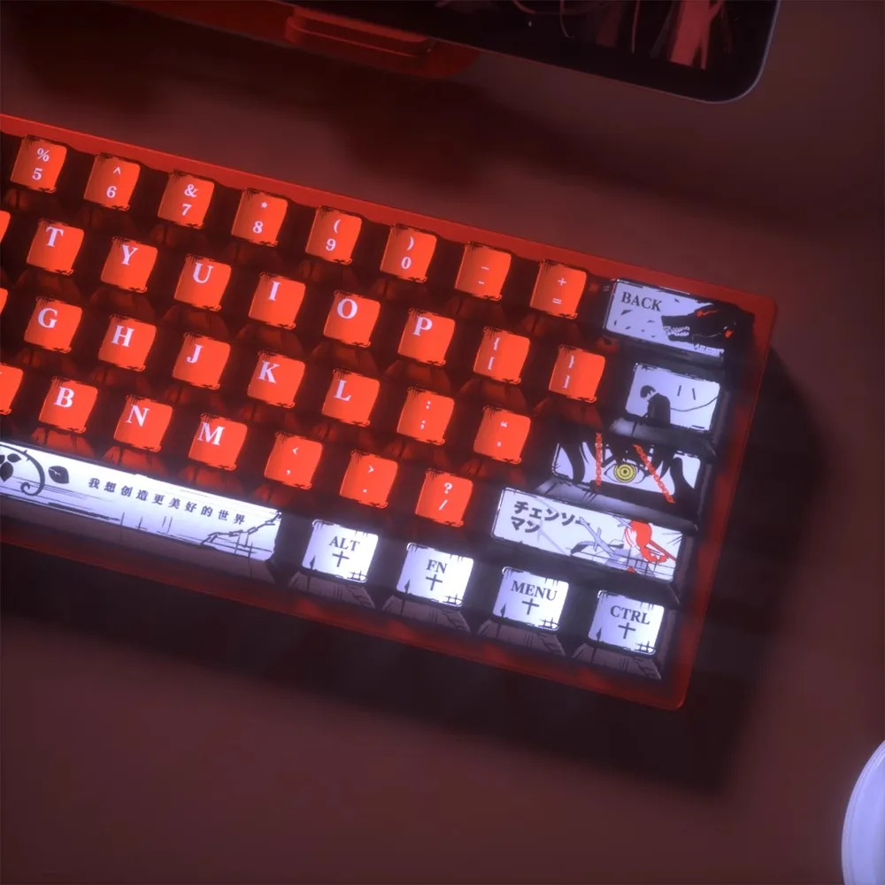 125 Key Red Metallic Coating Anime Keycaps Cherry Profile Dye Sublimation PBT Keycaps for Cherry MX Switches Mechanical Keyboard
125 Key Red Metallic Coating Anime Keycaps Cherry Profile Dye Sublimation PBT Keycaps for Cherry MX Switches Mechanical Keyboard
