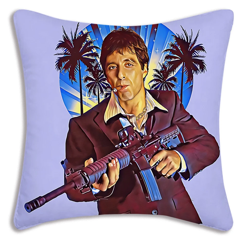 Hot Classic Movie Scarfaces Pillow Covers Cartoon Sofa Decorative Home Double-sided Printing Short Plush Cute Cushion Cover
Hot Classic Movie Scarfaces Pillow Covers Cartoon Sofa Decorative Home Double-sided Printing Short Plush Cute Cushion Cover