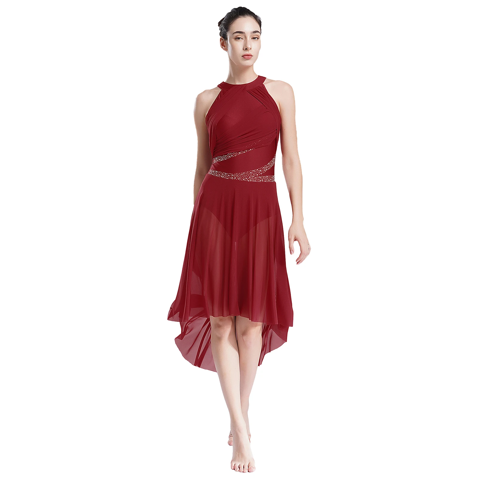 Women's Shiny Halter Lyrical Dance Dress Cocktail Ballroom Stage Performance Costume Latin Jazz Rumba Dancewear
Women's Shiny Halter Lyrical Dance Dress Cocktail Ballroom Stage Performance Costume Latin Jazz Rumba Dancewear