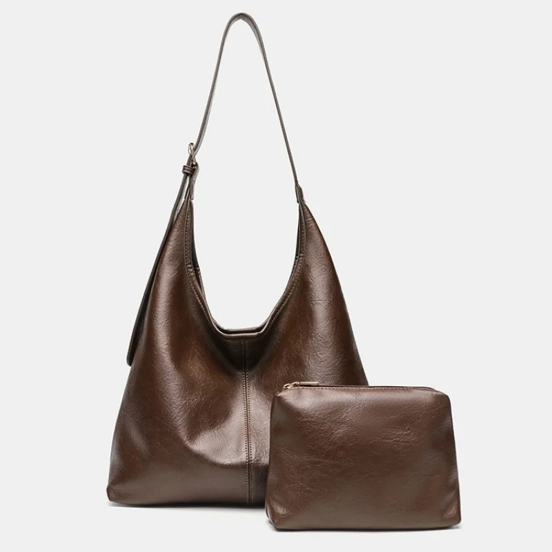 Retro Large Capacity Underarm Hobo Bag Women Commuter Shoulder Tote
Retro Large Capacity Underarm Hobo Bag Women Commuter Shoulder Tote