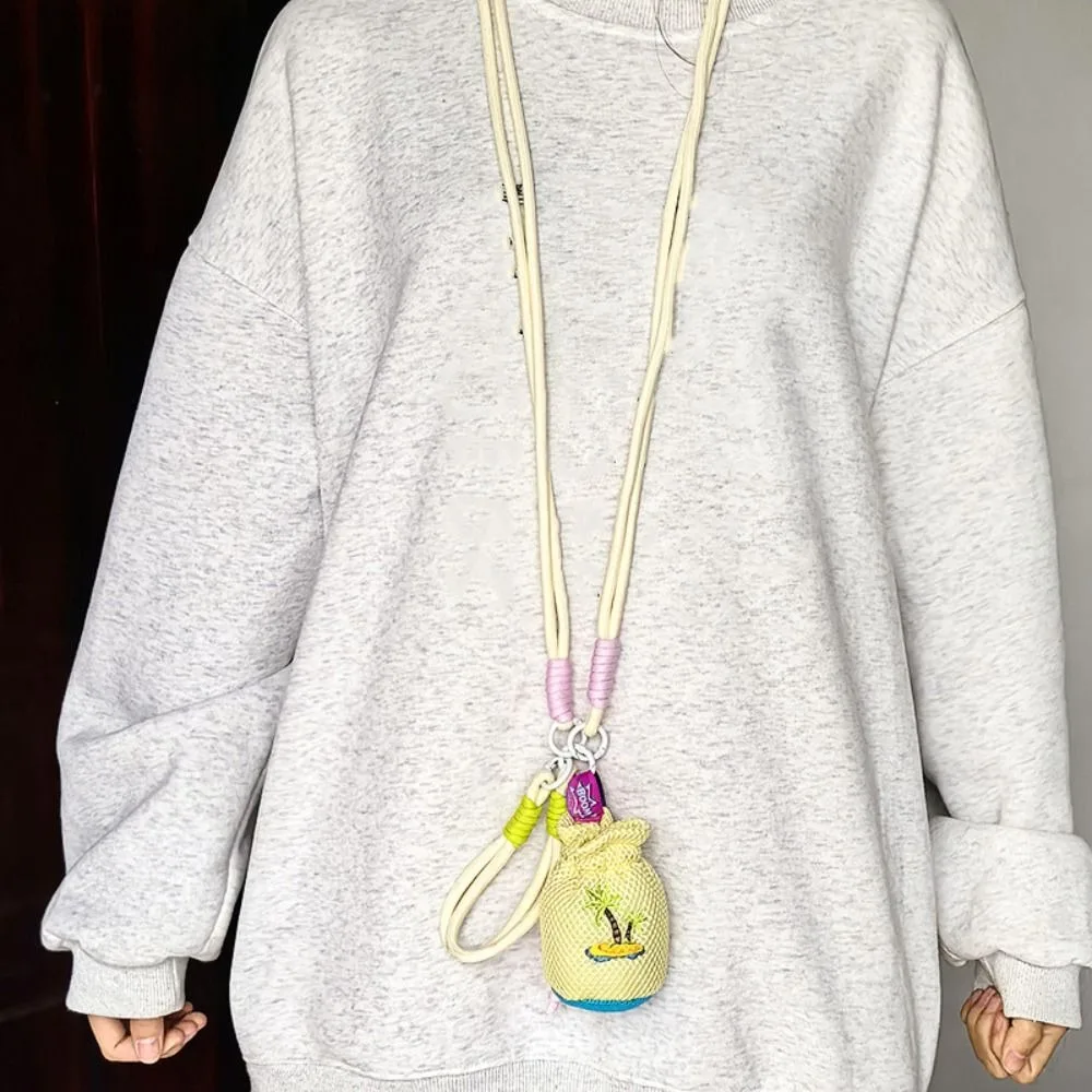 Mesh Pouch Crossbody Headphone Bag Neck Hanging Dopamine Lanyard Lipstick Bag with Lanyard Multifunctional Small Coin Purse 
Mesh Pouch Crossbody Headphone Bag Neck Hanging Dopamine Lanyard Lipstick Bag with Lanyard Multifunctional Small Coin Purse