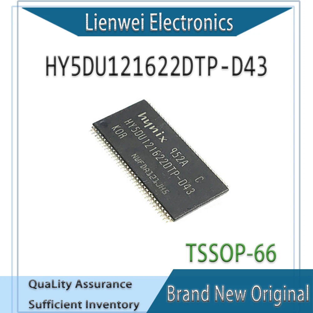 100% New Original HY5DU121622DTP HY5DU121622DTP-D43 Memory 64M IC Chipset TSSOP-66 
100% New Original HY5DU121622DTP HY5DU121622DTP-D43 Memory 64M IC Chipset TSSOP-66