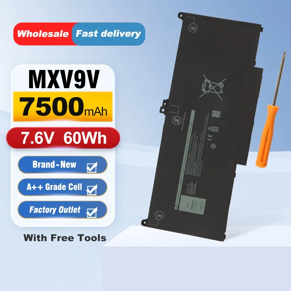 Аккумулятор для ноутбука ETESBAY MXV9V для Dell Latitude 7300 7400 5300 5310 для DELL Latitude 5300 5310 2-в-1 60 Вт/ч 7500 мАч
Аккумулятор для ноутбука ETESBAY MXV9V для Dell Latitude 7300 7400 5300 5310 для DELL Latitude 5300 5310 2-в-1 60 Вт/ч 7500 мАч