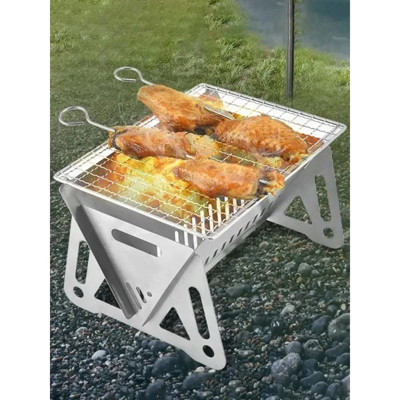 BBQ Grill Portable Folding Barbecue Grill Heating Stoves Multifunction Camping Rack Net Firewood Stove Stainless steel BBQ Grill
BBQ Grill Portable Folding Barbecue Grill Heating Stoves Multifunction Camping Rack Net Firewood Stove Stainless steel BBQ Grill