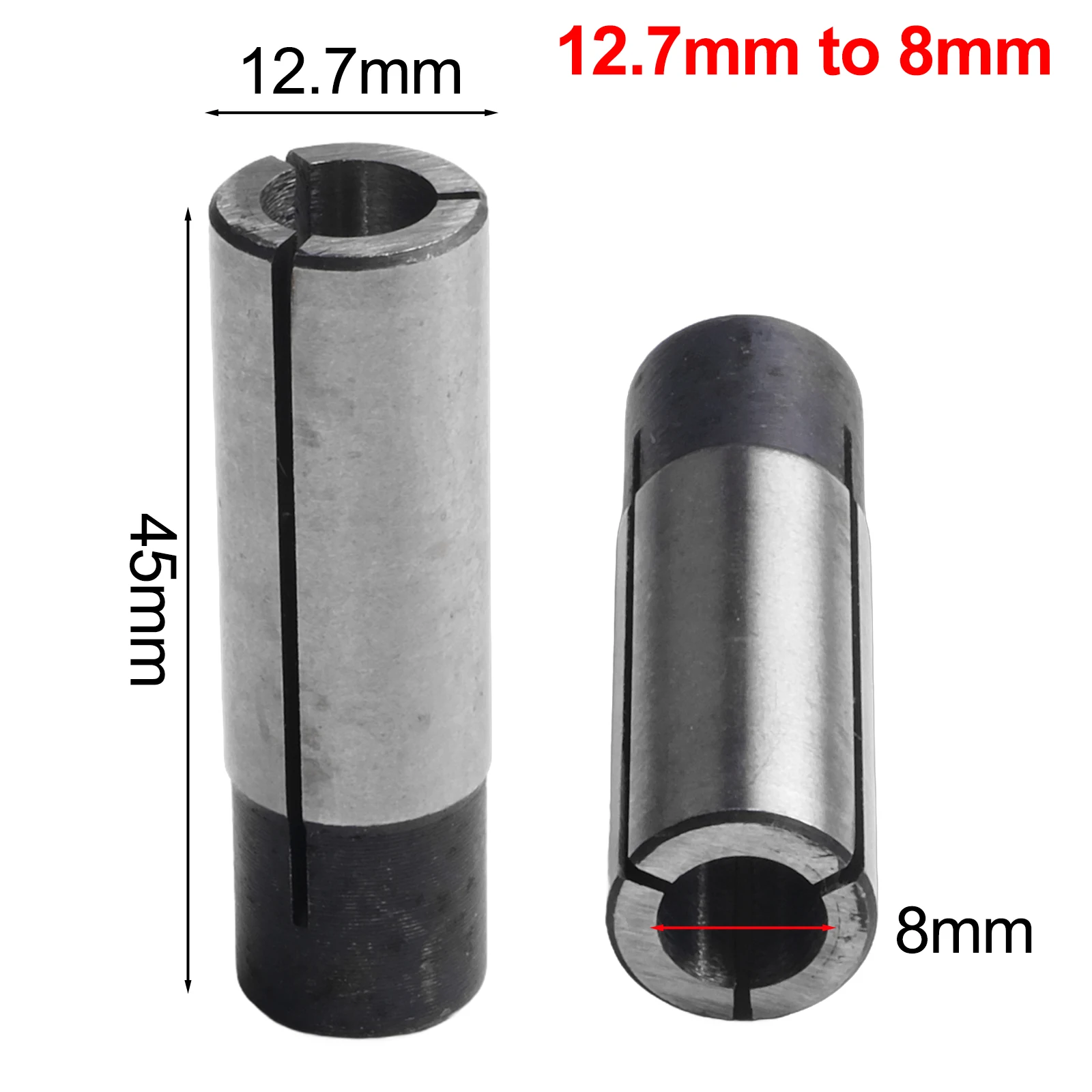 1pc 1/2" 1/4" 1/8" Collet Adaptor Shank Reducer Bit CNC Spindle Router 4/6/8/10mm Collet Chuck Conversion Sleeve For CNC Spindle
1pc 1/2" 1/4" 1/8" Collet Adaptor Shank Reducer Bit CNC Spindle Router 4/6/8/10mm Collet Chuck Conversion Sleeve For CNC Spindle