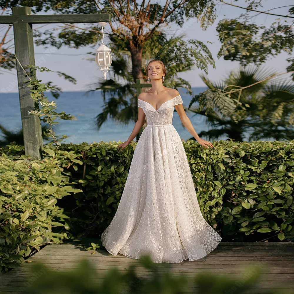 Sexy Sleeveless Women Wedding Dresses Off Shoulder A-Line Bridal Gowns Mopping Length Banquet Vestidos De Novias Customized 2026
Sexy Sleeveless Women Wedding Dresses Off Shoulder A-Line Bridal Gowns Mopping Length Banquet Vestidos De Novias Customized 2026