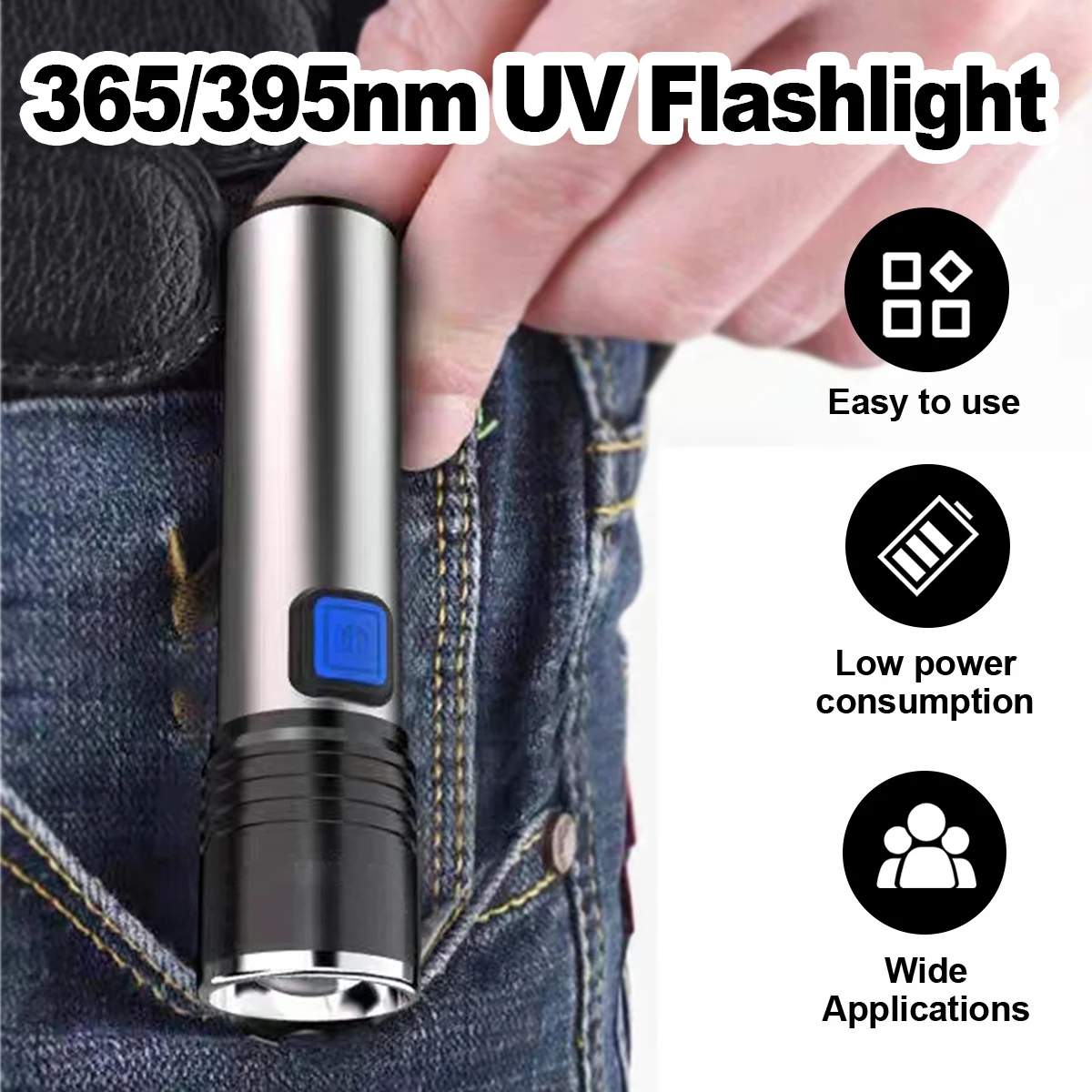 Фонарик Uv - Led 365 нм алюминиевый сплав ультрафиолетовый черный свет 3 режим лампы Usb заряд ультрафиолетовый фонарь портативный высокий
Фонарик Uv - Led 365 нм алюминиевый сплав ультрафиолетовый черный свет 3 режим лампы Usb заряд ультрафиолетовый фонарь портативный высокий