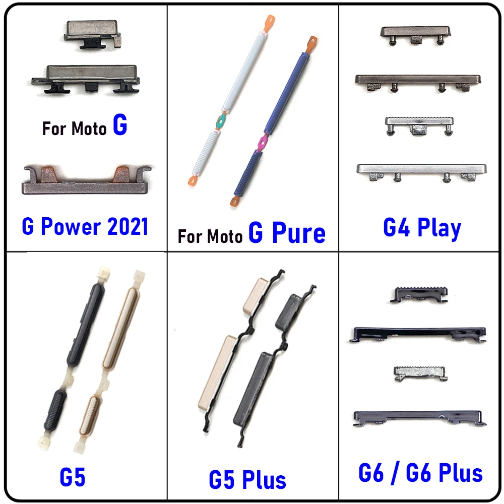 NEW Tested Replacement Side Keys Power and Volume Buttons Repair Parts For Motorola Moto G Pure G Power 2021 G4 G6 Play G5 Plus
NEW Tested Replacement Side Keys Power and Volume Buttons Repair Parts For Motorola Moto G Pure G Power 2021 G4 G6 Play G5 Plus