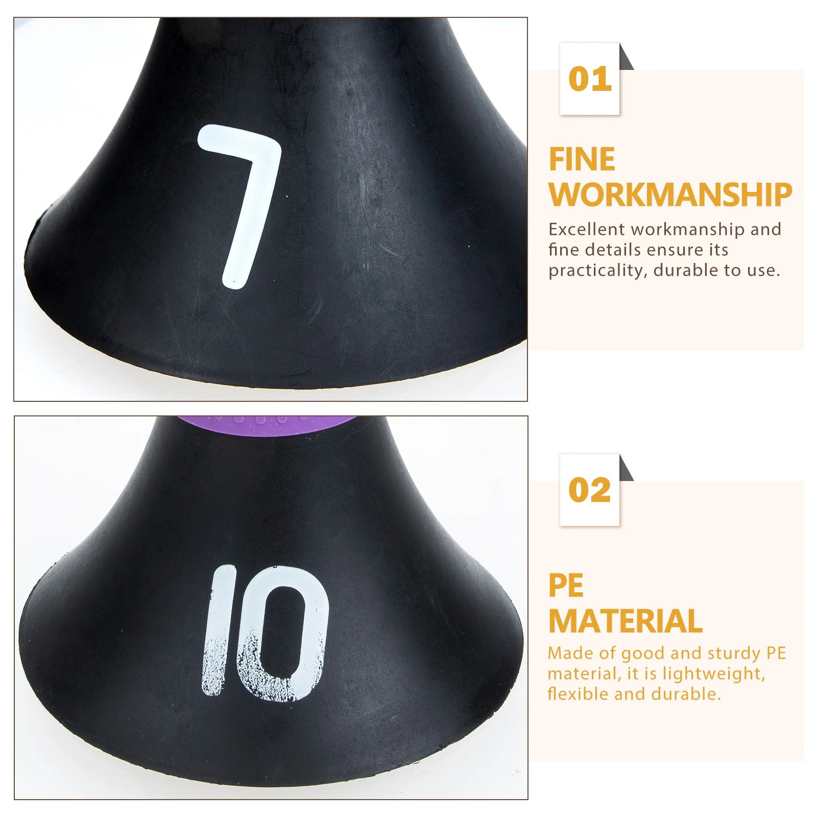 10pcs Football Training Sign Barrels Lightweight Agility Cones Multi-Function Marker Obstacle For Soccer Basketball Sports
10pcs Football Training Sign Barrels Lightweight Agility Cones Multi-Function Marker Obstacle For Soccer Basketball Sports