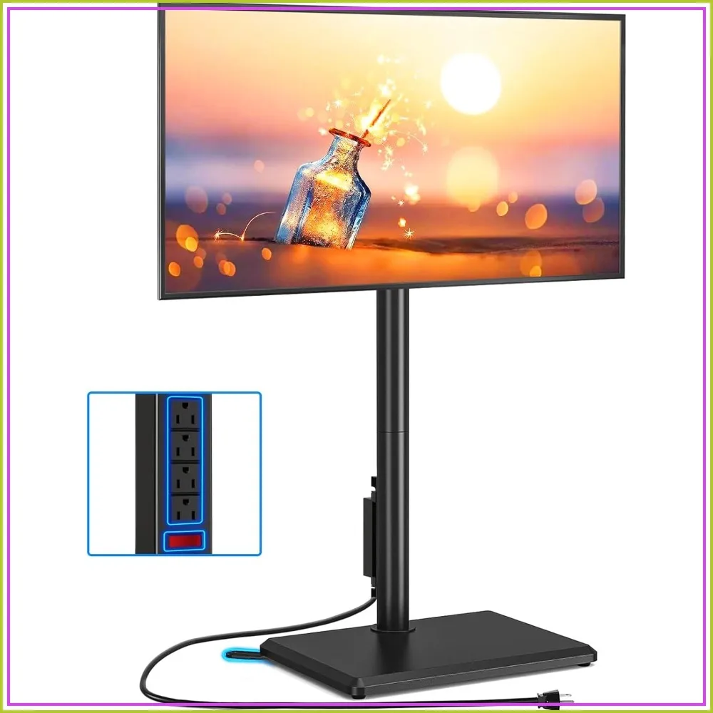 Swivel Floor TV Stand with Power Outlet for 32-65 inch TVs, Height Adjustable, Wood Base, Holds 88lbs, Space-Saving for Bedroom, Living Room, Corner
Swivel Floor TV Stand with Power Outlet for 32-65 inch TVs, Height Adjustable, Wood Base, Holds 88lbs, Space-Saving for Bedroom, Living Room, Corner