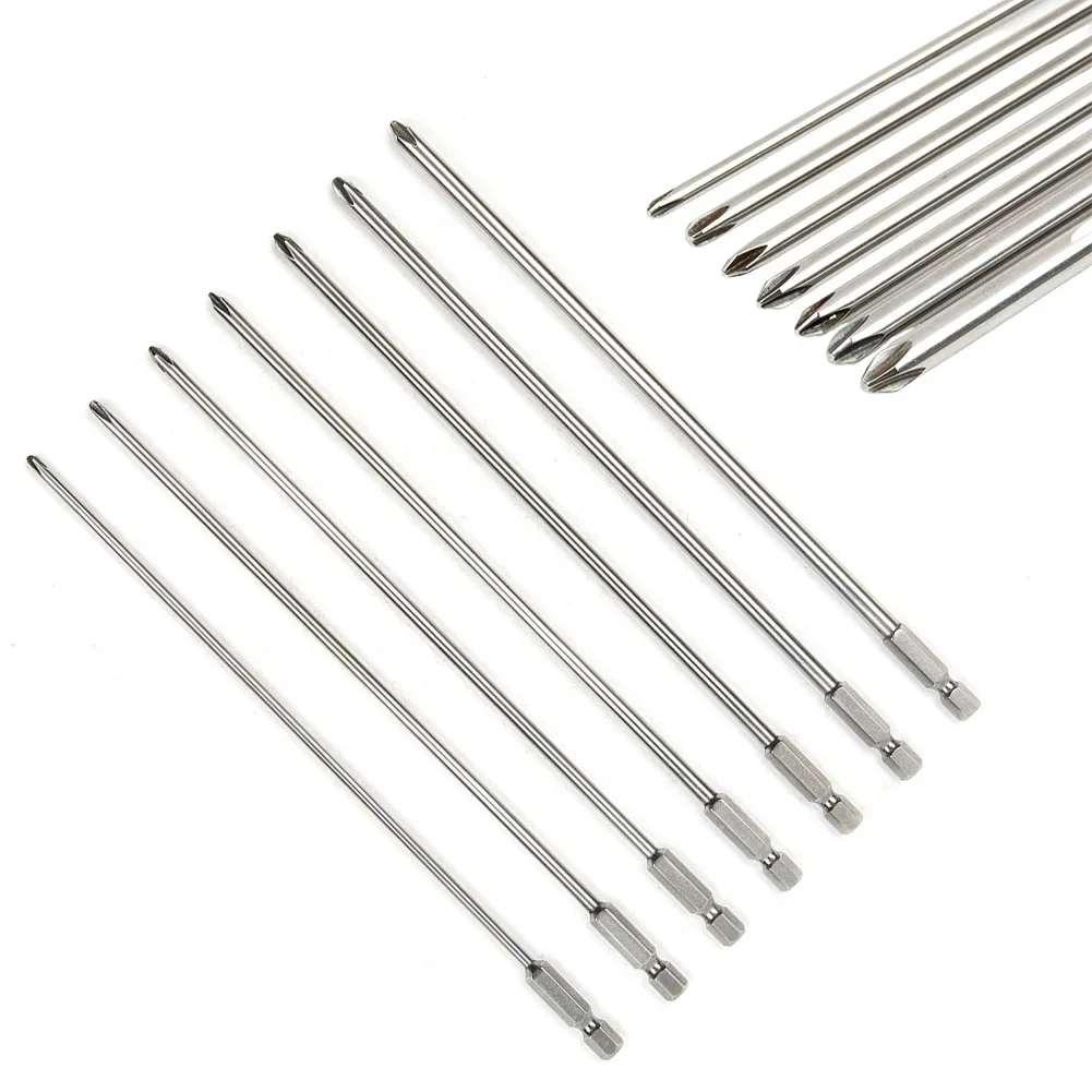 7Pcs Screwdriver Bits 6.35mm 1/4'' Shank 200mm Long PH1 PH2 Cross Screwdriver Bits Power Driver Tool Nutdrivers
7Pcs Screwdriver Bits 6.35mm 1/4'' Shank 200mm Long PH1 PH2 Cross Screwdriver Bits Power Driver Tool Nutdrivers